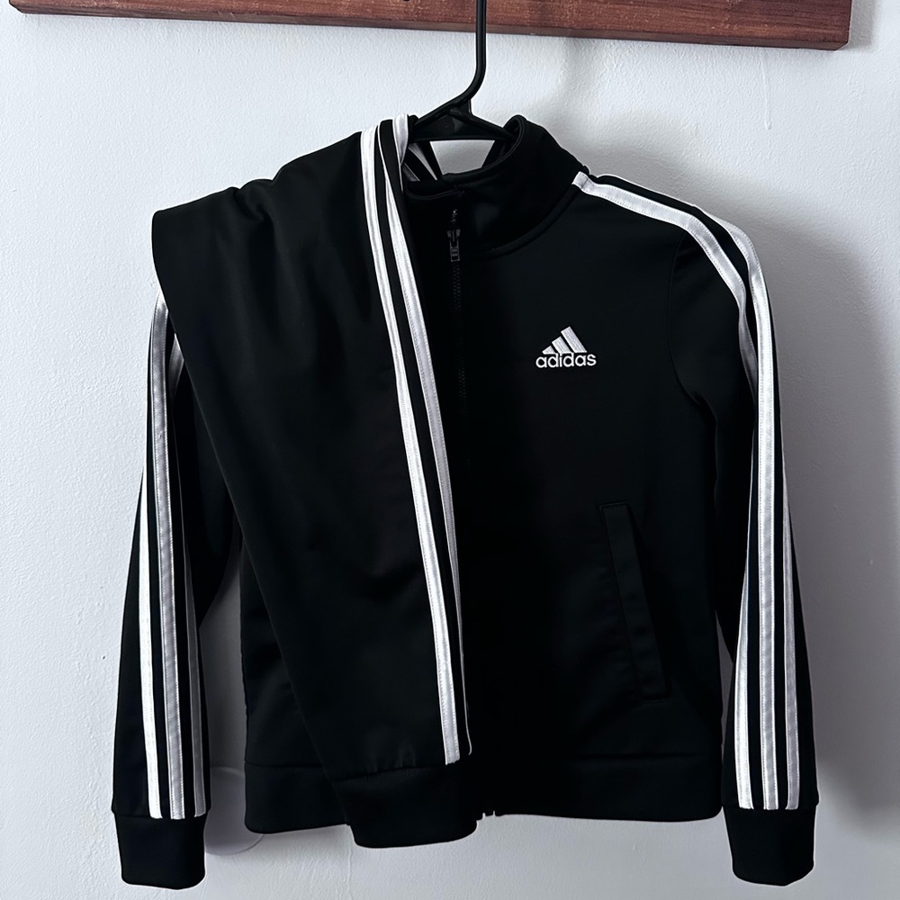 Adidas Kids set in Black with White Accents